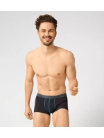 Pánske boxerky Štart Hipster C2P box - BROWN - LIGHT COMBINATION - šedá - čierna M003 - SLOGGI Pánske boxerky Štart Hipster C2P box - BROWN - LIGHT COMBINATION - šedá - čierna M003 - SLOGGI