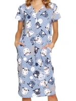 Dámske tehotenské tričko 5271 modré - Doctornap