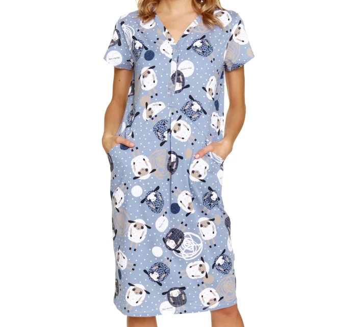 Dámske tehotenské tričko 5271 modré - Doctornap