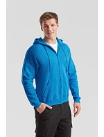 Fruit of the Loom Classic Hooded Sweat Jacket Mikina s kapucňou 16.2062 červená