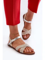 Ploché Dámské Sandály model 21660397 Béžové - S.Barski