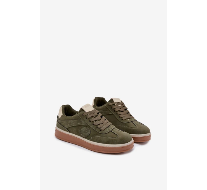 Pánské Nízké Tenisky Big Star model 21706183 HIPOLY SYSTEM Khaki - Big Star Shoes Pánské Nízké Tenisky Big Star model 21706183 HIPOLY SYSTEM Khaki - Big Star Shoes