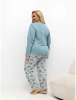 Pyžamo DU PI FP 506.56 tmavá mentolová