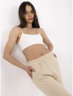 Spodnie TW SP BI model 21091722 beżowy - FPrice Spodnie TW SP BI model 21091722 beżowy - FPrice