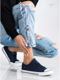 Originální tenisky modré dámské bez podpatku