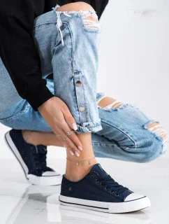 Originální  tenisky modré dámské bez podpatku