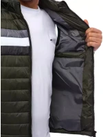 Pánska prešívaná zelená vesta FashionStreet TX4034