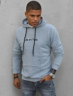 Pánska sivá mikina FashionStreet BX5475