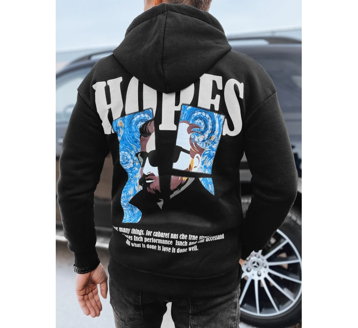 Pánská mikina s potiskem černá Dstreet model 21975438 - FashionStreet Pánská mikina s potiskem černá Dstreet model 21975438 - FashionStreet