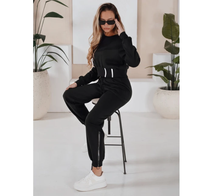 Dámske čierne tepláky FashionStreet AY1159