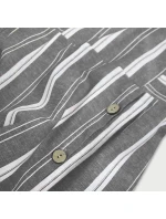 Šedé bavlněné šaty model 7500080 - MADE IN ITALY Šedé bavlněné šaty model 7500080 - MADE IN ITALY