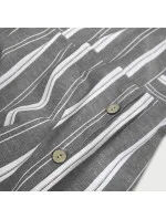 Šedé bavlněné šaty model 7500080 - MADE IN ITALY