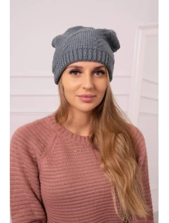 Dámská čepice tmavě šedá model 18752451 - K-Fashion
