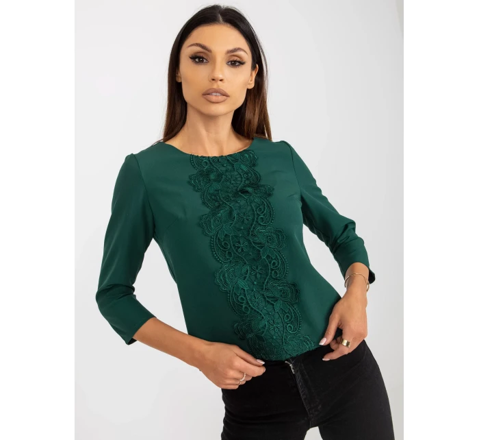 Blúzka LK BZ 506522.07 tmavo zelená