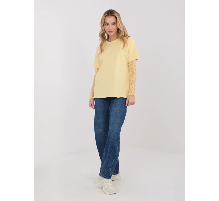 Blúzka MI BZ 4227.61 svetložltá Blúzka MI BZ 4227.61 svetložltá