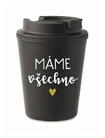 MÁME VŠECHNO - černý termohrnek 300 ml MÁME VŠECHNO - černý termohrnek 300 ml