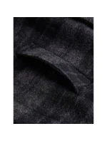 Pánska vlnená teplá košeľa / bunda Style G77965060-149 Black with Dark Grey - Peak