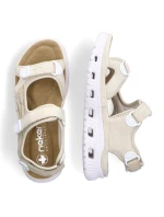 Pohodlné sandály na suchý zip W model 21003033 beige - Rieker
