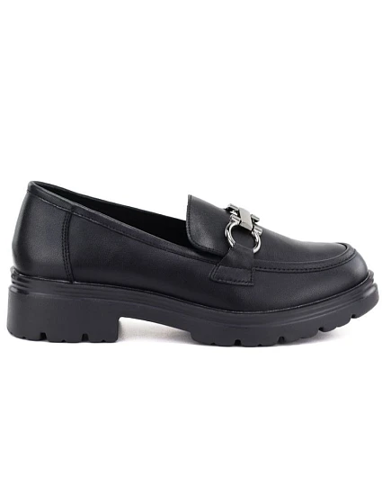 Dámské kožené polobotky typu černé, Jezzi model 22355118 Dámské kožené polobotky typu černé, Jezzi model 22355118