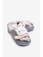 Dziecięce Kapcie Na Grubej Podeszwie Króliczki Szare Dasca Dziecięce Kapcie Na Grubej Podeszwie Króliczki Szare Dasca
