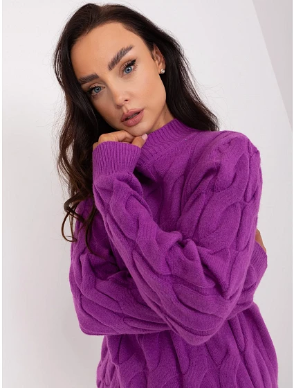 Sweter AT SW 2235.00P ciemny fioletowy Sweter AT SW 2235.00P ciemny fioletowy