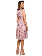 model 15105355 Šifonové šaty s hlubokým výstřihem model 1 - STYLOVE model 15105355 Šifonové šaty s hlubokým výstřihem model 1 - STYLOVE