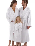 AKCE Unisex froté župan 2114 Sauna biely - Vestis