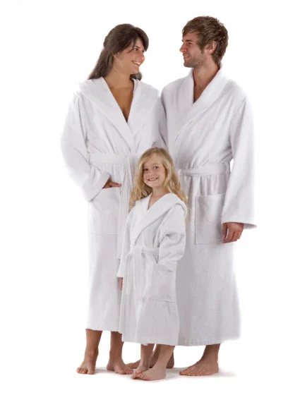 AKCE Unisex froté župan 2114 Sauna biely - Vestis AKCE Unisex froté župan 2114 Sauna biely - Vestis