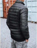 Pánska prechodná prešívaná bunda čierna FashionStreet TX3270z