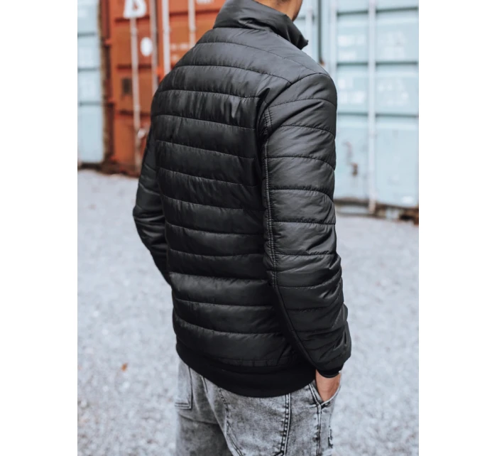 Pánska prechodná prešívaná bunda čierna FashionStreet TX3270z