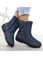 Dámské ploché zateplené sněhule tmavě modré model 21906476 - Potocki