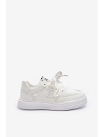 Dámské tenisky z ekokože bílé model 21648820 - Boto Dámské tenisky z ekokože bílé model 21648820 - Boto