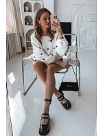 Lakované dámské polobotky na podpatku s pásky model 22039927 - Boto