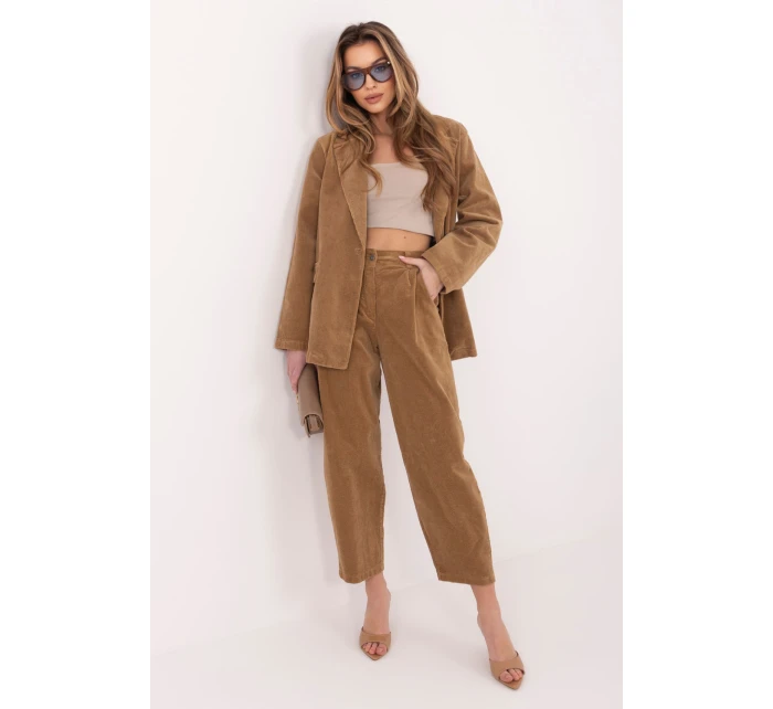 Šnúrové nohavice model 224996 Rue Paris Šnúrové nohavice model 224996 Rue Paris