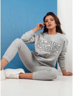 Dámska tepláková súprava NOTHING light grey FashionStreet AY0761