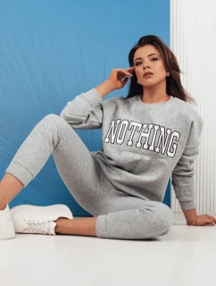 Dámska tepláková súprava NOTHING light grey FashionStreet AY0761