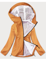 Letná dámska bunda vo farbe kurkumy s podšívkou (HH036-10)