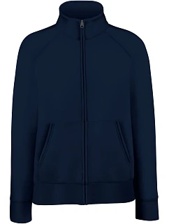 Fruit of the Loom Premium Lady-Fit Sweat Jacket Dámska mikina 16.2116 tmavomodrá