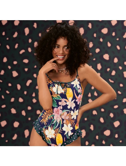 Jednodielne plavky Style Joni 7734 deep lagoon - RosaFaia