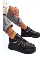 Damskie Buty Sportowe Sneakersy Big Star MM274232 Czarne Damskie Buty Sportowe Sneakersy Big Star MM274232 Czarne