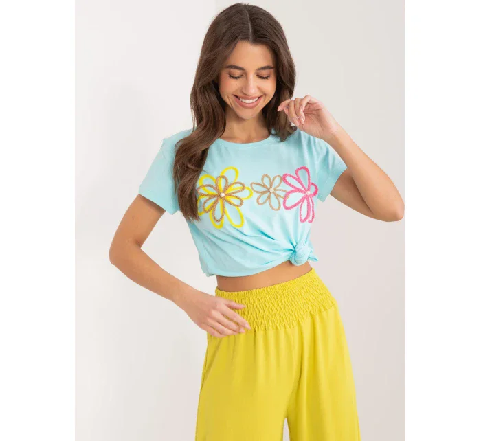 T shirt RV TS model 19768838 mietowy - FPrice T shirt RV TS model 19768838 mietowy - FPrice