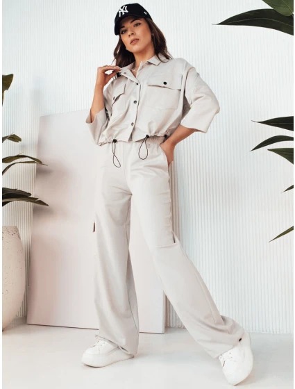 Dámská souprava beige Dstreet model 21975290 - FashionStreet Dámská souprava beige Dstreet model 21975290 - FashionStreet