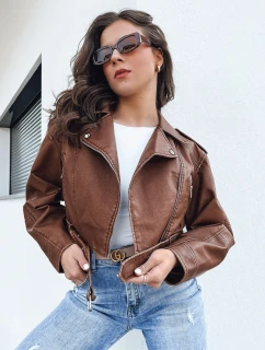 Dámska kožená bunda BADEN camel FashionStreet TY4337