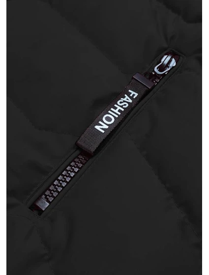 Černá dámská vesta s kapucí model 18141057 - S'WEST