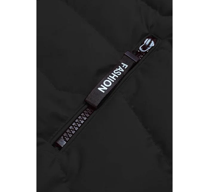 Černá dámská vesta s kapucí model 18141057 - S'WEST