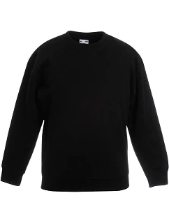 Fruit of the Loom Classic Kids Set-In Sweat Detská mikina 16.2041 čierna