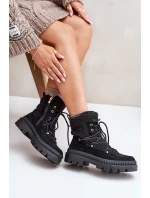 Botki Z Futerkiem Typu Baranek Czarne Merilana