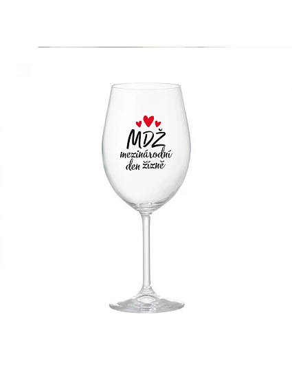 MEDZINÁRODNÝ DEŇ VÍNA - číry pohár na víno 350 ml