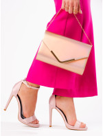 Zaujímavé dámske sandále ružové na ihličkovom podpätku