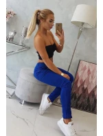 Farebné zadné džínsové nohavice